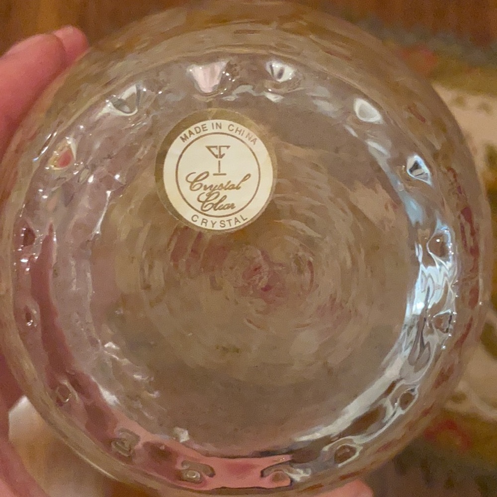 Vintage crystal/ glass 3 vases bundle - Picture 8 of 11